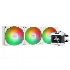 Water Cooler Thermalright Frozen Warframe 360 White, 360mm, ARGB, Display LCD, Intel/AMD, Branco