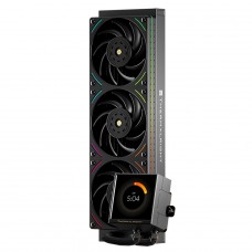 Water Cooler Thermalright Peerless Vision 360 UB Black, ARGB, 360mm, Display LCD, Intel/AMD, Preto