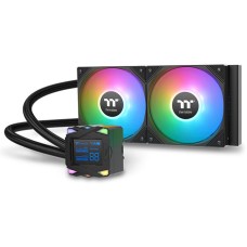 Water Cooler Thermaltake LA240-S ARGB Sync AIO, 240mm, Display LCD, Intel-AMD, Preto, CL-W461-PL12SW-A