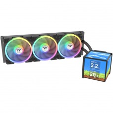 Water Cooler Thermaltake MineCube 360 Ultra ARGB, 360mm, 4 Telas LCD, Intel-AMD, Preto, CL-W481-PL12SW-A