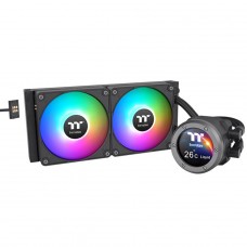 Water Cooler Thermaltake TH240 V2 Ultra EX, ARGB, Display LCD, 240mm, Intel-AMD, Preto, CL-W414-PL12SW-A