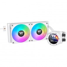 Water Cooler Thermaltake TH240 V2 Ultra EX Snow, ARGB, Display LCD, 240mm, Intel-AMD, Branco, CL-W425-PL12SW-A