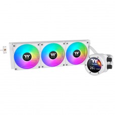Water Cooler Thermaltake TH360 V2 Ultra EX ARGB Snow Edition, 360mm, Display LCD, Intel-AMD, Branco, CL-W426-PL12SW-A