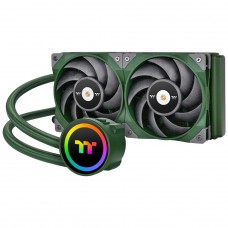 Water Cooler Thermaltake Toughliquid 240 Racing Green, ARGB, 240mm, Intel-AMD, Verde, CL-W319-PL12RG-A